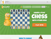 Tablet Screenshot of chesskid.com